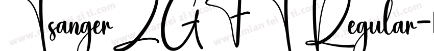 TsangerZGFT Regular字体转换